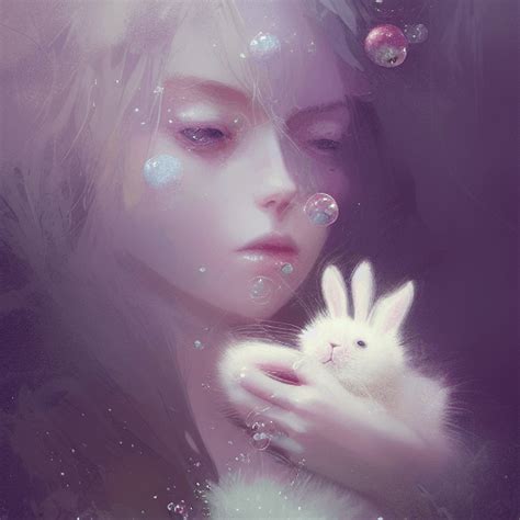 Fantasie Blonde Witte Vrouw In Kant En Bont Creative Fabrica