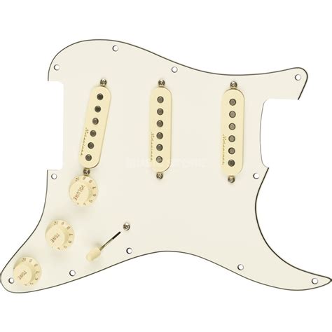 Fender Pre Wired Strat Pickguard Tex Mex SSS Parchment MUSIC STORE