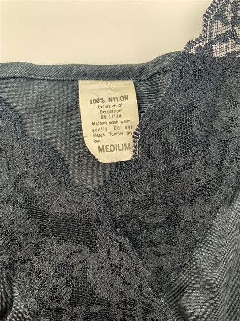 Vintage S Black Nightie Lingerie Teddy Bodysuit XS S Etsy