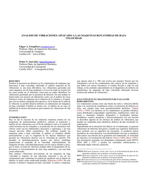 Analisis De Vibraciones Aplicado A Las Maquinas