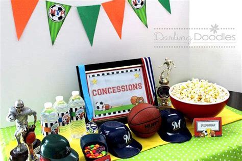 All Star Sports Birthday Party Package Printables by DarlingDoodle, $15 ...