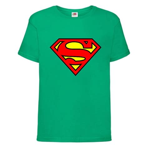 Футболка детская Марвел (Marvel & DC) зеленая (superman-001-green) 140 ...