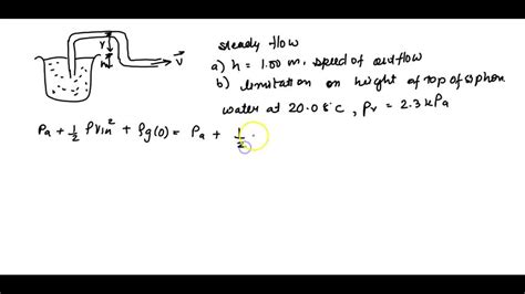 Solved A Siphon Is Used To Drain Water From A Tank As Illustrated In