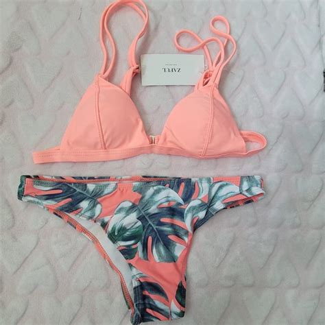 Zaful Swim Nwt Zaful Coral Bikini Poshmark