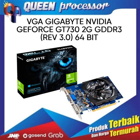 Jual VGA GIGABYTE NVIDIA GEFORCE GT 730 2G GDDR3 ( REV 3.0 ) 64 BIT ...