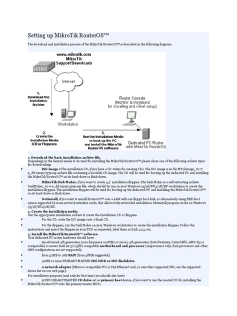 Setting Up MikroTik RouterOS | PDF | Ip Address | Router (Computing)