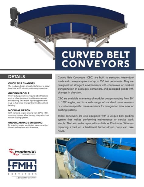 Curved Belt Conveyor | FMH Conveyors