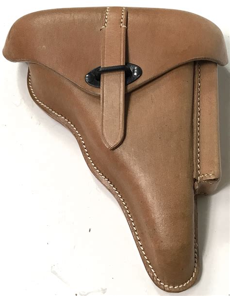 P38 PISTOL HOLSTER-NATURAL LEATHER | Man The Line