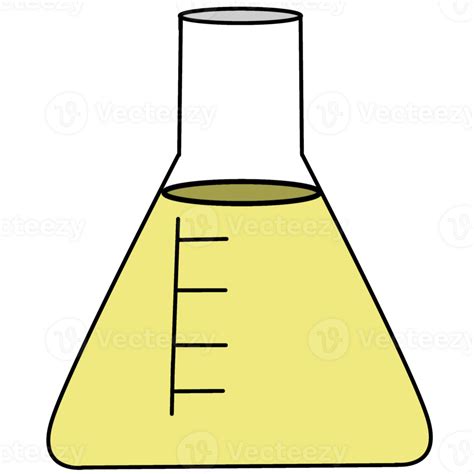 Illustration Of Volumetric Flask Png