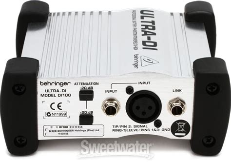 Behringer Ultra-DI DI100 | Sweetwater.com