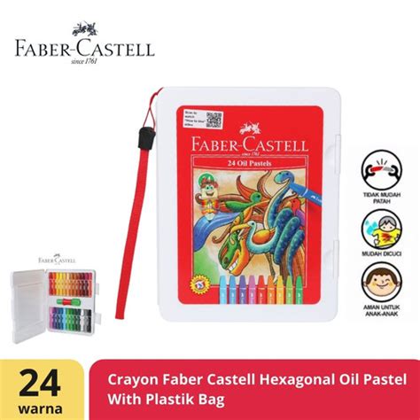 Jual Crayon Krayon Faber Castell Hexagonal Oil Pastel Warna Kota