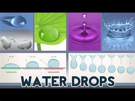 How to draw Water Drops - a detailed tutorial about their shapes ...