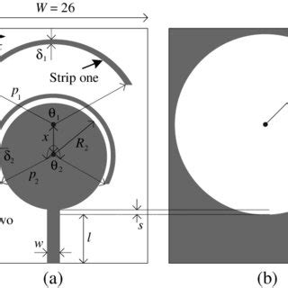 The Configuration Of The Dual Band Notched Uwb Antenna A Top Layer