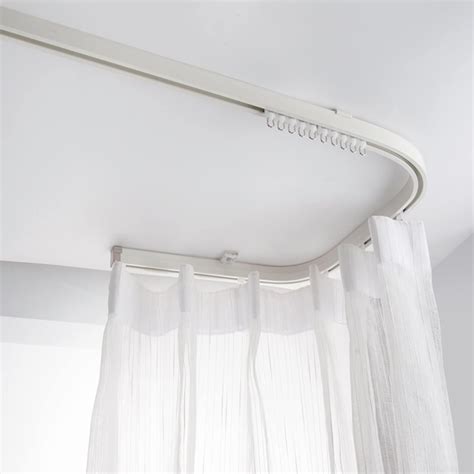 Amazon ZJKXJH Curved Curtain Track White Heavy Duty Bendable