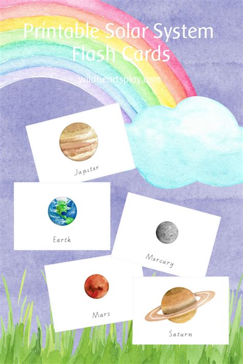 Printable Solar System Flash Cards #printable #solarsystem #flashcards ...