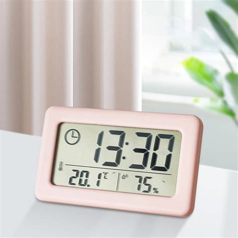 LED Digital Clock Thermometer Hygrometer Meter Indoor Electronic ...