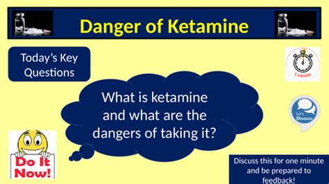 Ketamine Drugs Assembly Tutor Time Pshe Safeguarding Teaching