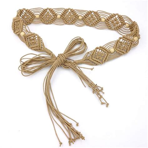 Cinlan Women's Bohemian Style Rope Braid Waist Belt | Rope braid ...