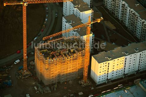 Luftaufnahme Berlin Hochhaus Neubau Wuhletaler Fenster Im Ortsteil