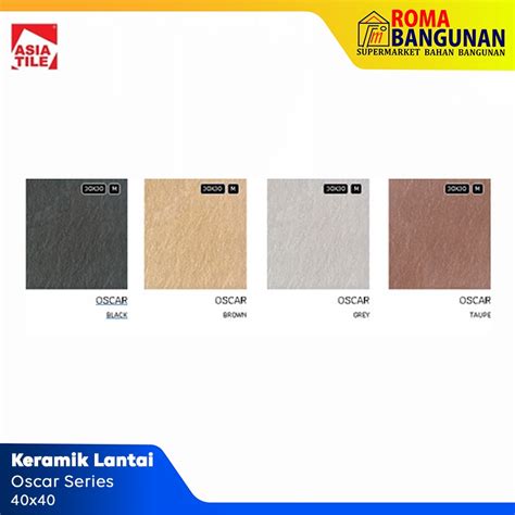 Jual Asia Tile Keramik Lantai Oscar Series Black Brown X Shopee