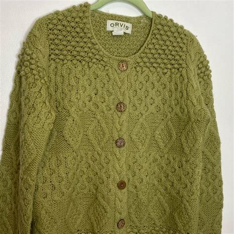 Orvis Sweaters | Orvis Womens Wool Knit Cardigan | Poshmark Orvis, Mismatched, Sweater Cardigan ...