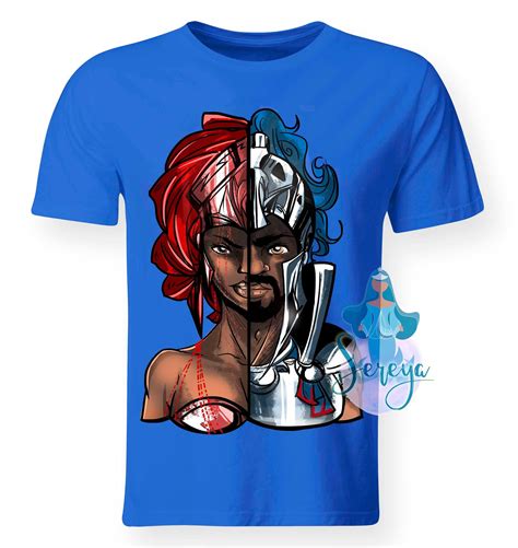 Comprar Camiseta Colorida Coroa De Ians E Ogum Sereya Camisetas De