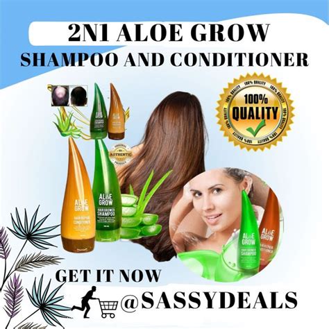 2 In 1 Original Aloe Grow Set Hair Repair Shampoo And Conditioner