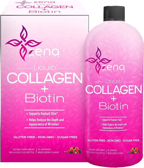 Zena Liquid Collagen Biotin 30 Fluid Ounce