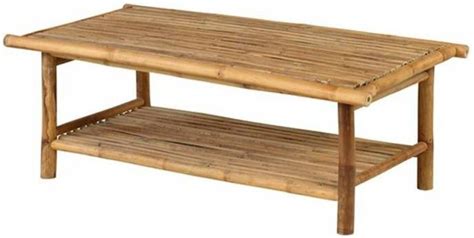 Exotan Persoon Bamboe Lounge Tuintafel Bamboo Natural Finish