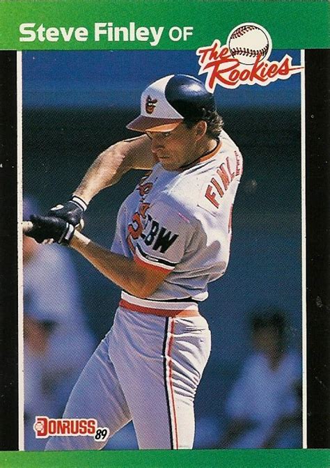 Orioles Card O The Day Steve Finley 1989 Donruss The Rookies 47