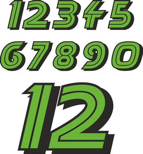 Zen Graphics Track Day Door Number Decals Stickers