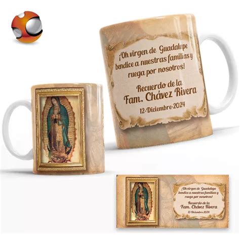 12 Tazas Personalizadas Recuerdo Virgen De Guadalupe Full Meses Sin