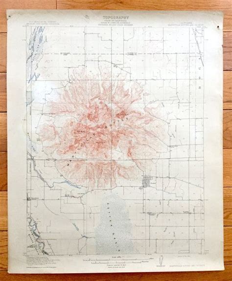 Antique Marysville Buttes California Us Geological Map