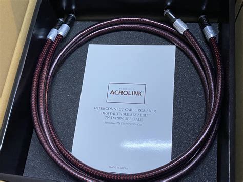 【目立った傷や汚れなし】究極の高純度8nラインケーブル Acrolink 8n A2080 Performante Rca 1 5mペア の落札情報詳細 ヤフオク落札価格情報 オークフリー