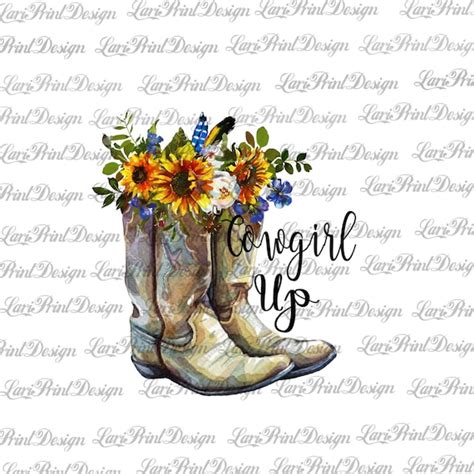 Cowgirl Up Png Clip Art Design Graphic Instant Digital Download