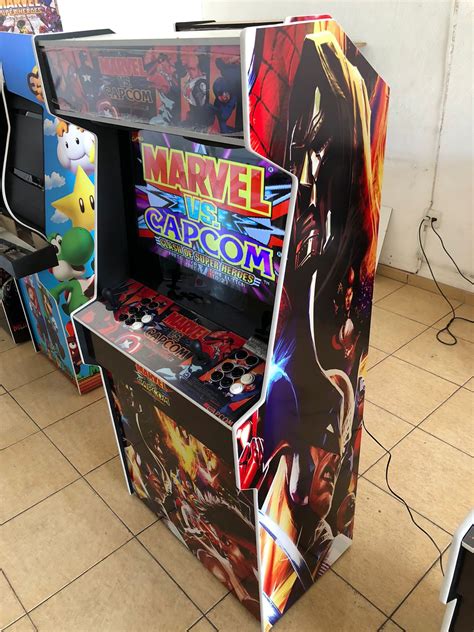 Arcade Fliperama Multijogos Polegadas Slim Tema Marvel X Capcom