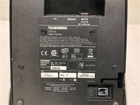 8x Tandberg TTC7-10 T150 Personal Series Business Video Conferencing ...