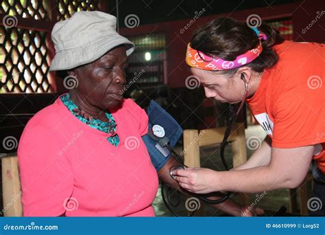 Nurse Cares For Haitian Patient Editorial Stock Image Image Of Third