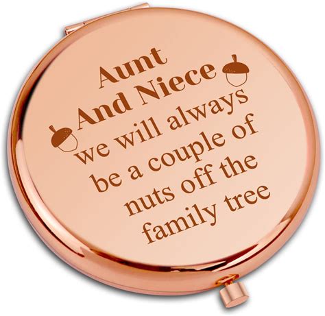 Aunt Niece Ts Compact Makeup Mirror For Niece Aunt Godmother T