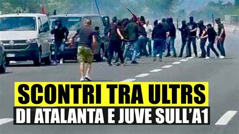 PANICO SULL A1 SCONTRI TRA ULTRAS DELLA JUVENTUS E ATALANTA INSULTI