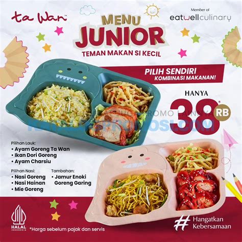 Promo Ta Wan Spesial Paket Menu Junior Cuma Rp Ribu