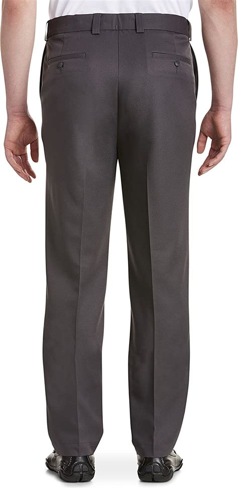 Oak Hill By Dxl Men S Big And Tall Waist Relaxer Flat Front Microfiber Pants New Improved Fit