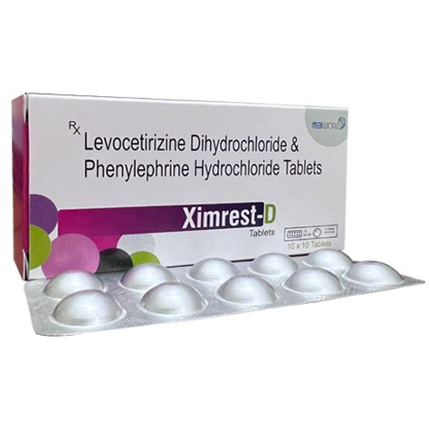 Ximrest D Levocetirizine And Phenylphrine Tablet For Hospital At Rs