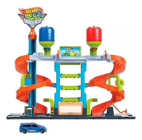 Conjunto E Pista Hot Wheels City Lava R Pido Mega Torre Frete Gr Tis
