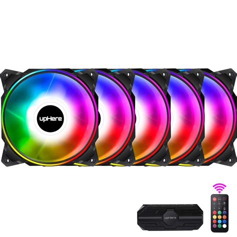 Uphere Mm Dual Halo Rgb Led With Remote Control Pc Case Fan Sale