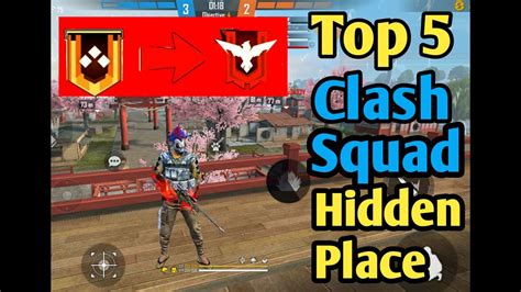 Top 5 Clash Squad Rank Secret Place Free Fire Bermuda Remastered