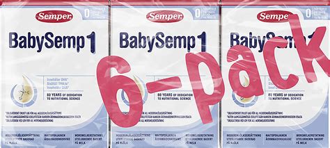 Semper BabySemp 1 Drickfärdig Modersmjölksersättning 6-pack - Apotek ...