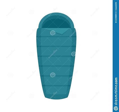 Activity Sleeping Bag Icon Flat Isolated Vector Stock Vector