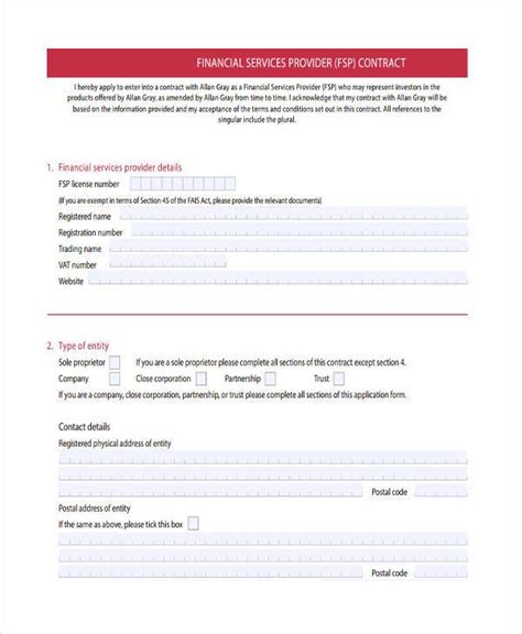 FREE 7+ Sample Financial Contract Forms in PDF | MS Word