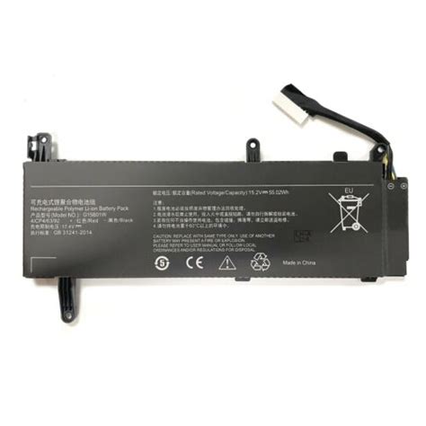 New Original G15B01W Battery for Xiaomi Gaming Laptop 15.6'' 7300HQ ...